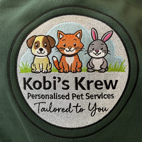 Personalised pet-service embroidered patch